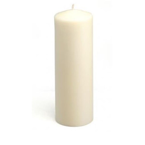 Zest Candle Zest Candle CPZ04812 3 x 9 in. Ivory Pillar Candles 12pcsCase Bulk CPZ048_12